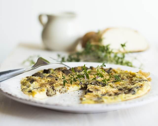 omelette cèpes et truffes - recette par Pauline&Olivier